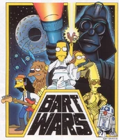 Bart Wars,cópia da capa da trilogia Star Wars
