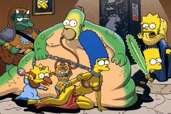 Ilustração de Groening parodiando o episódio VI-O Retorno de Jedi