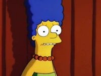 Marge avisa o público que o episódio é muito assustador