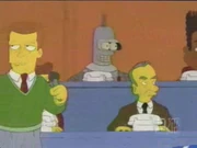 Bender em sua 1ª aparição em Os Simpsons