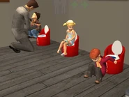 Toddlers potty trained