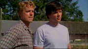 Jonathan helps Clark learn to control his heat vision.