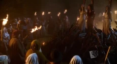 three witches burn at stake
