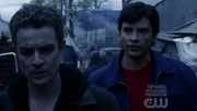 Bizarro talks to Brainiac about killing Clark.
