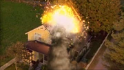 The Kent house is hit by a meteor.