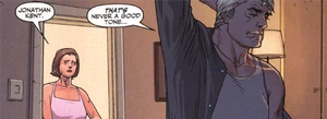 Jonathan and Martha Kent as they currently appear in publication.