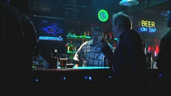 Perry White drinks at the Wild Coyote.