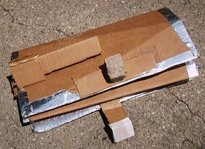 Fun-Panel collapsed for transport or storage