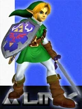 Link, as he appears in Super Smash Bros. Melee.