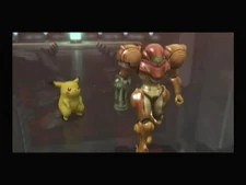 Samus and Pikachu during the level.