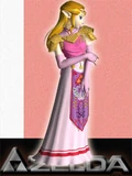 Zelda as she appears in Melee.