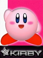 Kirby, as he appears in Super Smash Bros. Melee.