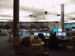 Dealingroom in het hoofdkantoor