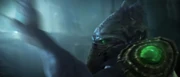 Zeratul against the mysterious creature