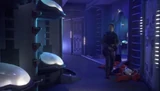 The stasis pods on an Aurora-class vessel.
