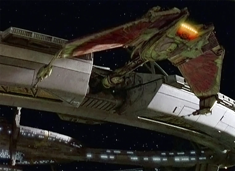 IKS Ch'Tang docked at DS9.