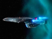 The Enterprise arrives into her future
