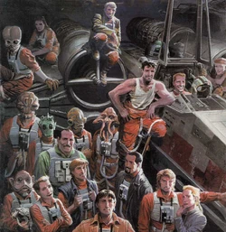 Medlemmer af Rogue Squadron.