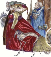 The New Republic Sy Myrthian Senator with escort and pets.