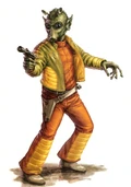 A male Rodian.