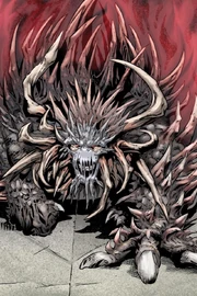 Darth Krayt temporarily becomes consumed by his armor.