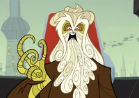 Oppo serving on the Jedi Council.