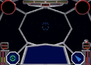 Interior view of a TIE Defender cockpit.