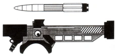 J8Q-128 Finbat Missile, an Anti-walker concussion missile manufactured by Kessler