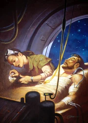 Kyle Katarn recovers from injuries in Ward 114.