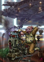 A Sullustan mechanic.