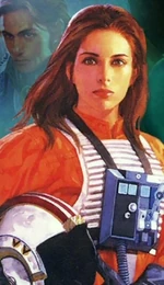 Jaina Solo in a flight suit