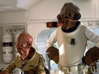 Ackbar on his flagship, Home One.