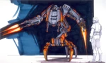 Droideka concept art for The Phantom Menace.