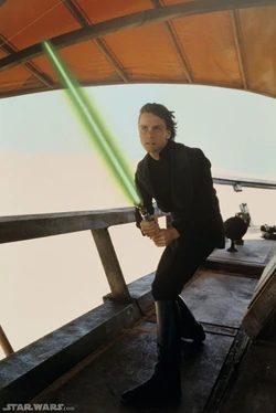 Luke op Jabba's Sail Barge