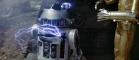 R2-D2 werd beschadigd op Endor