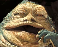 Jabba the Hutt eet een Gorg op