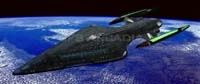 UFS Arcadia orbiting Earth