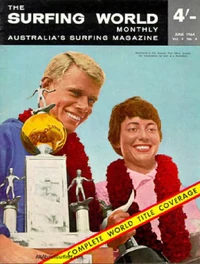 Midget Farrelly on the cover of Surfing World Magazine in 1964 SW.