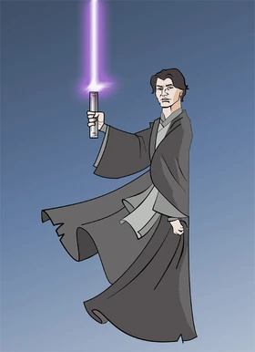The Jedi Aurejin, in "Clone Wars" style.