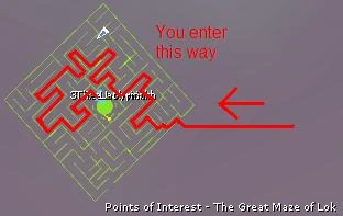 Great Maze of Lok Map