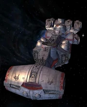 A disabled Corvette in Kessel