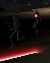 Battle droids in action on Naboo