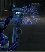 A netgun being fired