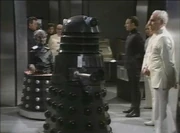 Davros first publically presents a Dalek to the Kaled Scientific Elite. (DW: Genesis of the Daleks)