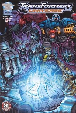 Thanks to Unicron, Razorclaw can now command lens flares from the palm of his hand.