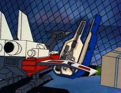 "Megatron! What are you doing in my cousin's house?!.