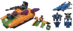 "No one will notice our stealthy orange, green and purple tank! Victory is ours!"