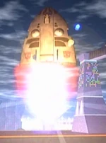 Wait a minute...that's not engine exhaust! The Ark is on fire!