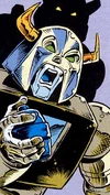 A Unicron cultist with mask. Or a cosplayer. Same thing.