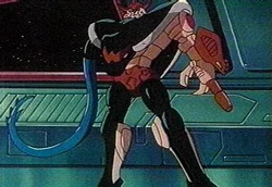 Who needs fingers when you have a gun and a whip?